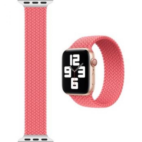 WIWU Braided Solo Loop Watchband For IWatch 42-44MM / M:160MM (Pink)