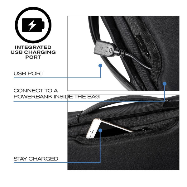 XD-Design Bobby Bizz Anti-Theft Backpack & Briefcase (Black)