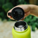 Fifty Fifty Vacuum Insulated Bottle 3 Finger Lid 1L (Stainless Steel)