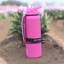 Fifty Fifty Paracord Handle for Bottles Outdoor (Lipstick Pink)