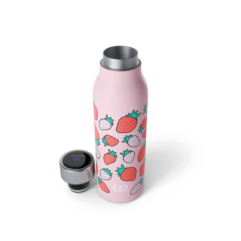 Monbento Genius Smart Insulated Bottle 500ml (Strawberry)