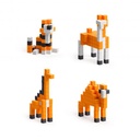 PIXIO Orange Animals - 162 Magnetic Block Set