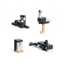 Pixio Black & White Animals - 195 Magnetic Block Set