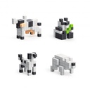 Pixio Black & White Animals - 195 Magnetic Block Set