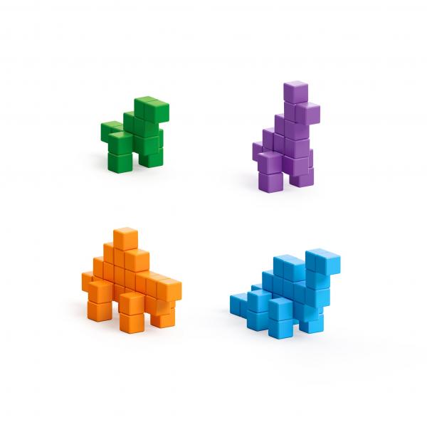 PIXIO Mini Dinos - 80 Magnetic Block Set