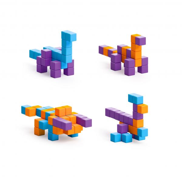 PIXIO Mini Dinos - 80 Magnetic Block Set