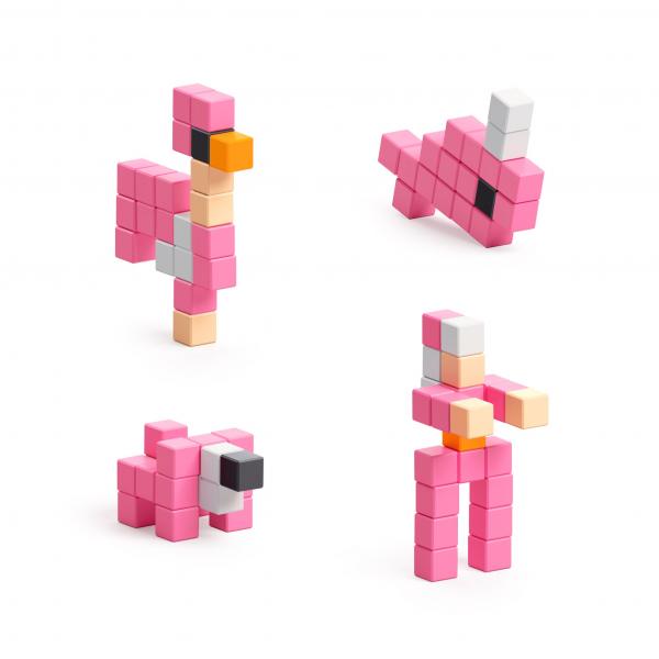 PIXIO Flamingo - 24 Magnetic Block Set