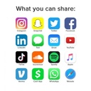 Popl fastest way to share your social media and contact info (White)
