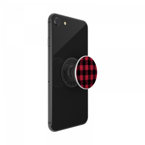 Popsockets Swappable Fabric Inlay (Classic Check Red)