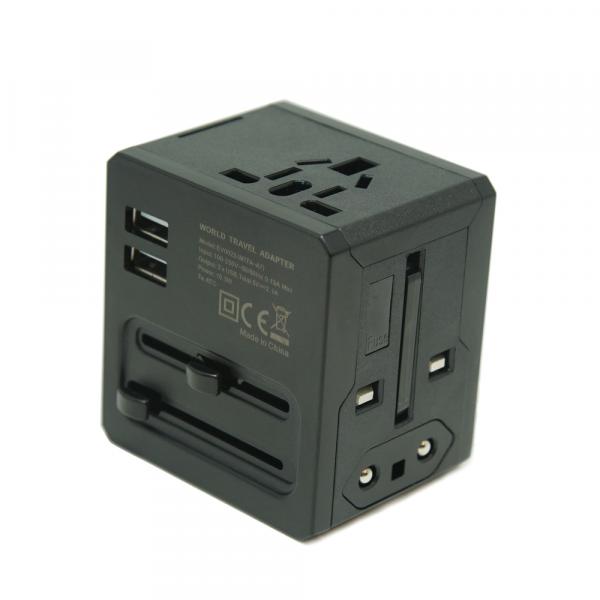 KAVY World Travel Adapter with 2.1A Dual USB
