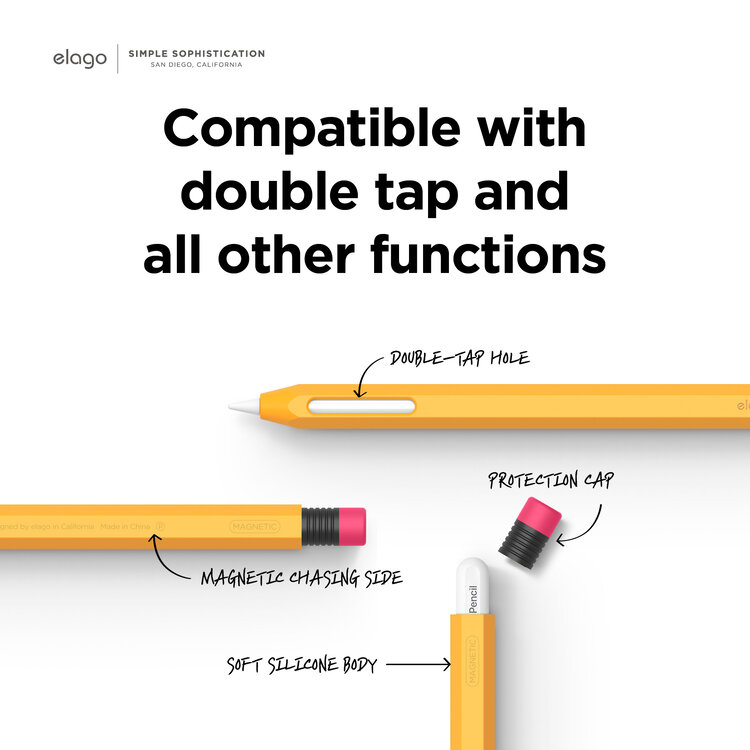 Elago Classic Case for Apple Pencil 2nd Gen (White)