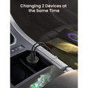 UGREEN Dual Car Charger Aluminum 18W PD (Space Gray)