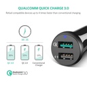UGREEN 30W 2 USB A QC 3.0 Car Charger