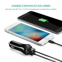 UGREEN 30W 2 USB A QC 3.0 Car Charger