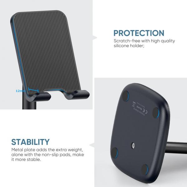 UGREEN Adjustable Desktop Phone Stand (Blue)