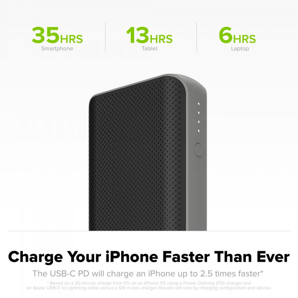 Mophie 18W Powerstation PD XL External Battery 10050mAh (Black)