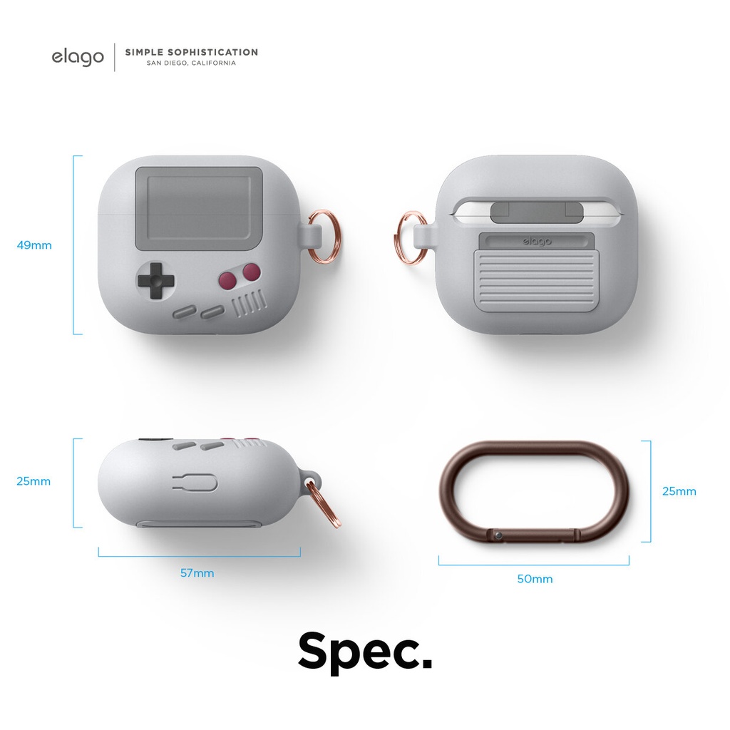 Elago AW5 Case for AirPods 3 (Light Gray)