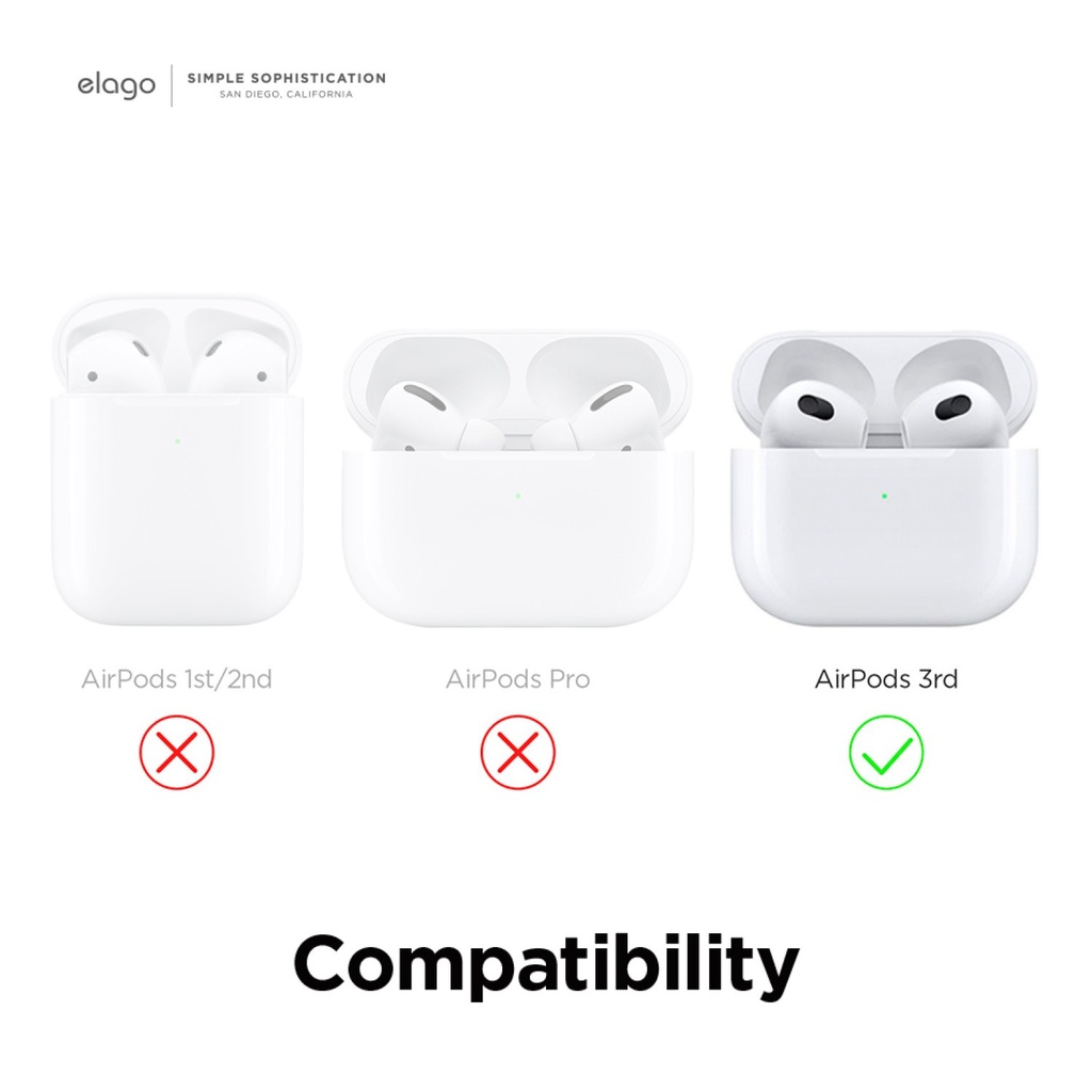 Elago Hang Case for AirPods 3 (Black)