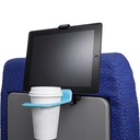 The Airhook Air Travel Cup and Device Holder (Sky Blue)