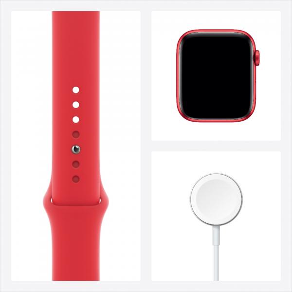 Apple Watch Series 6 GPS and Cellular 40mm Aluminum Case with Sport Band (RED)