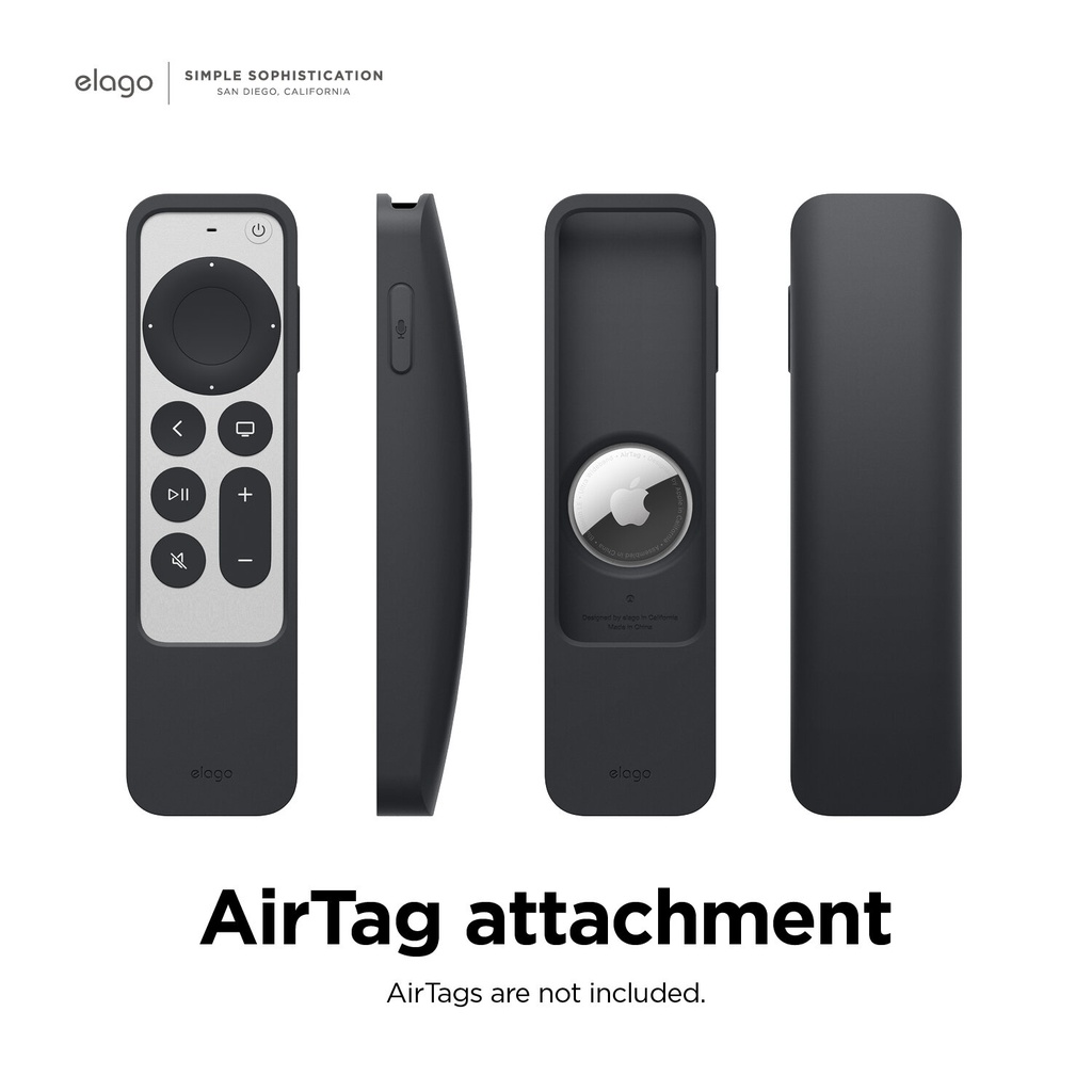 Elago Case for Apple TV Siri Remote R5 2021 Case (Black)