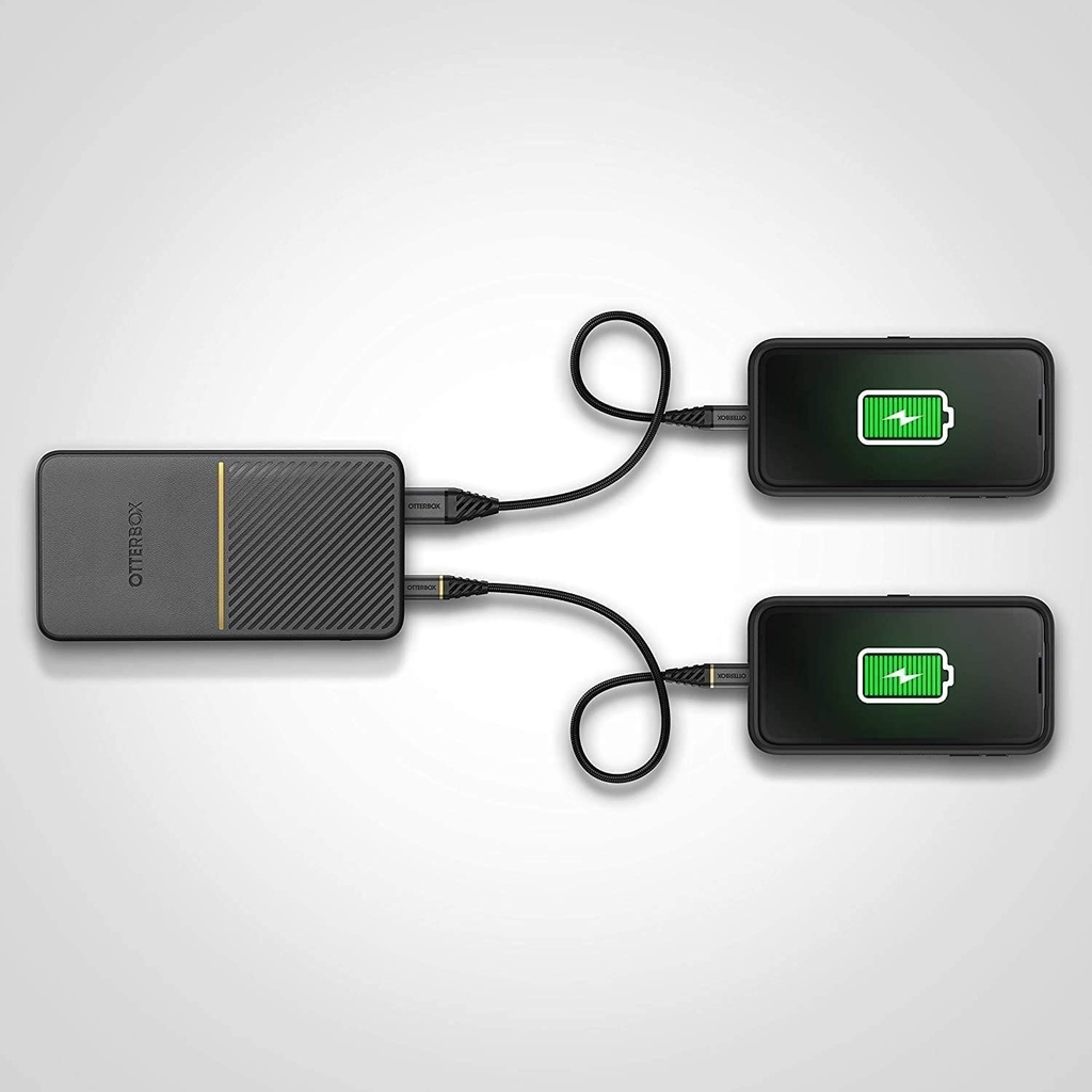 OtterBox Power Bank 10K MAH USB A&amp;C 18W USB-PD + Wireless 10W (Black)