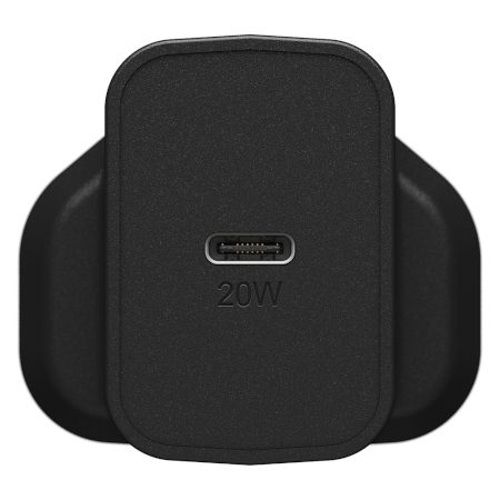 OtterBox UK Wall Charger 20W - 1X USB-C 20W USB-PD (Black)