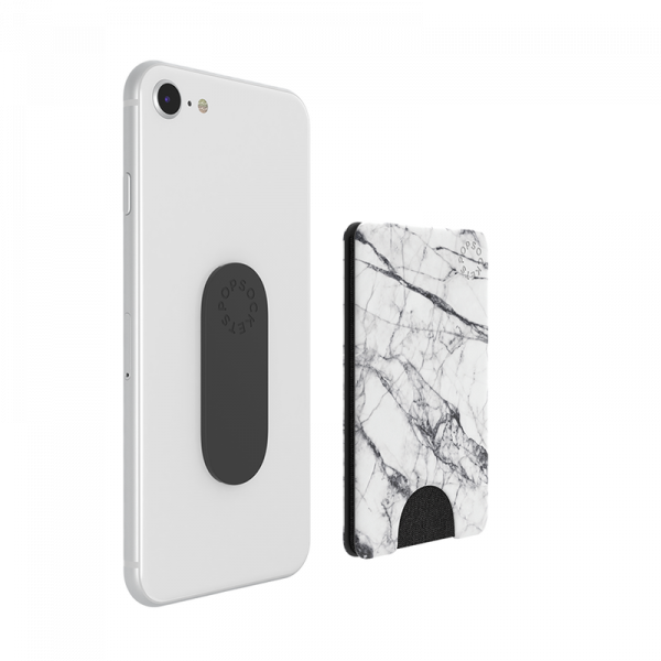 Popsockets PopWallet (White Marble)