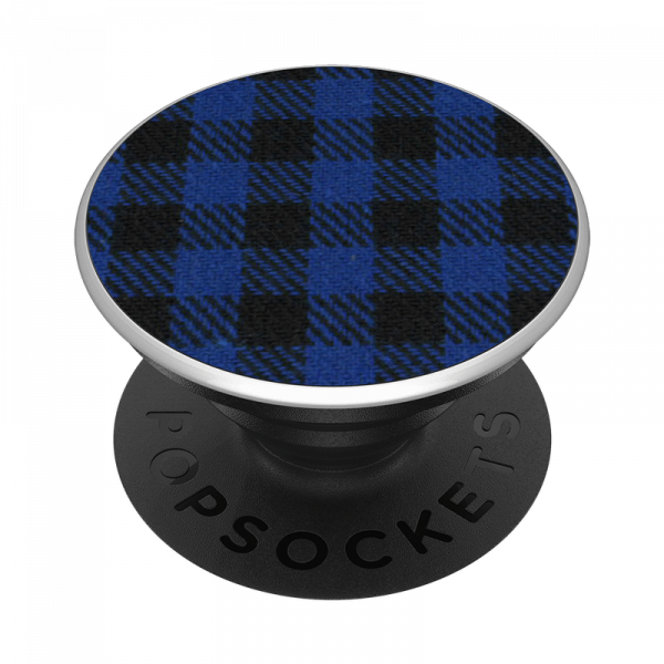 Popsockets Swappable Fabric Inlay (Classic Check Blue)