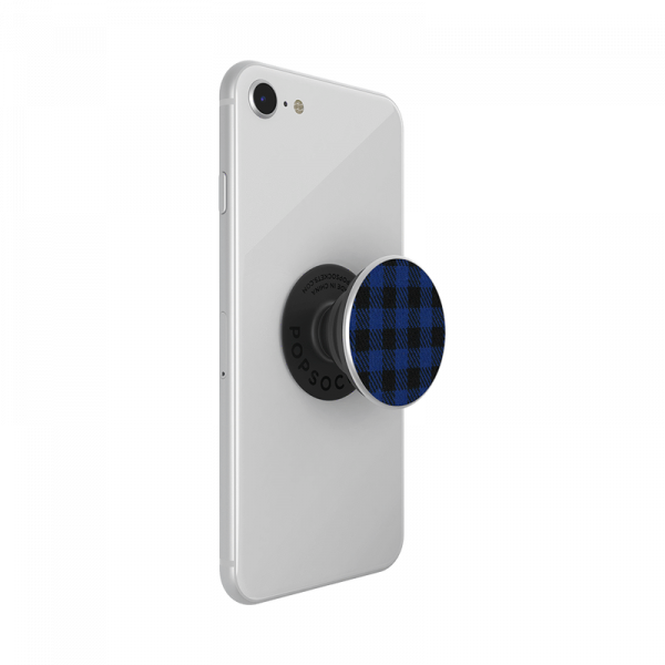 Popsockets Swappable Fabric Inlay (Classic Check Blue)