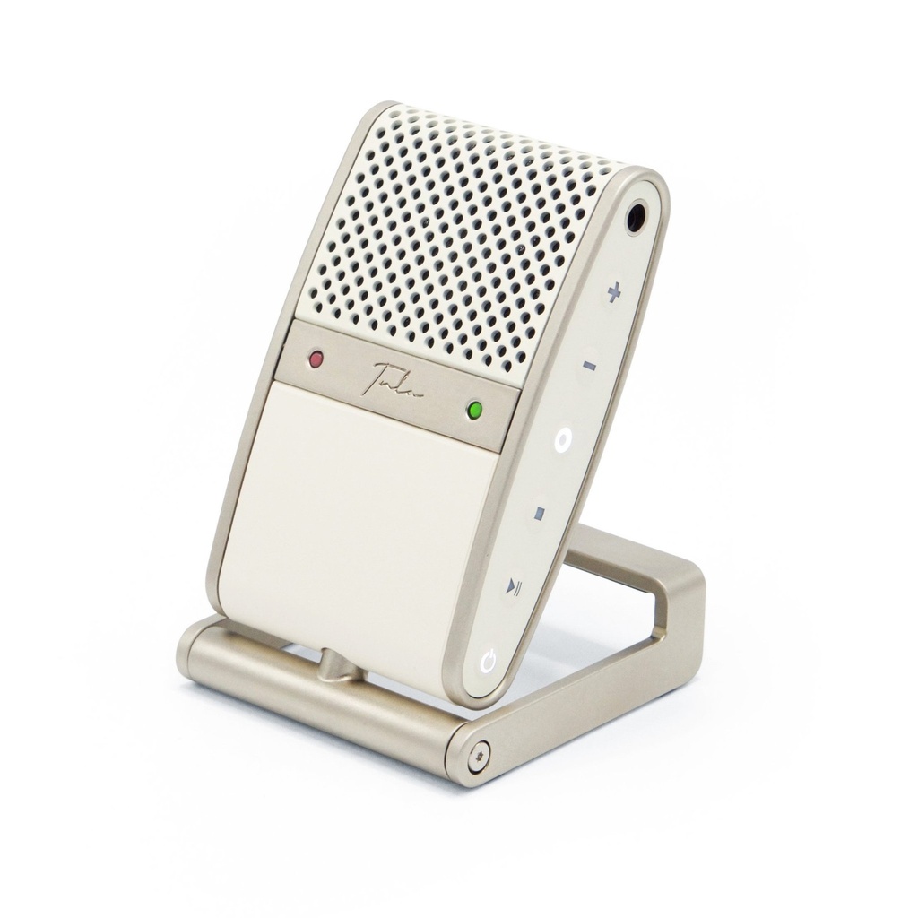 تولا ميكروفون بذاكرة 8 جيجا بايت - يو إس بي سي ودعم مقبس 3.5 ملم (أبيض)