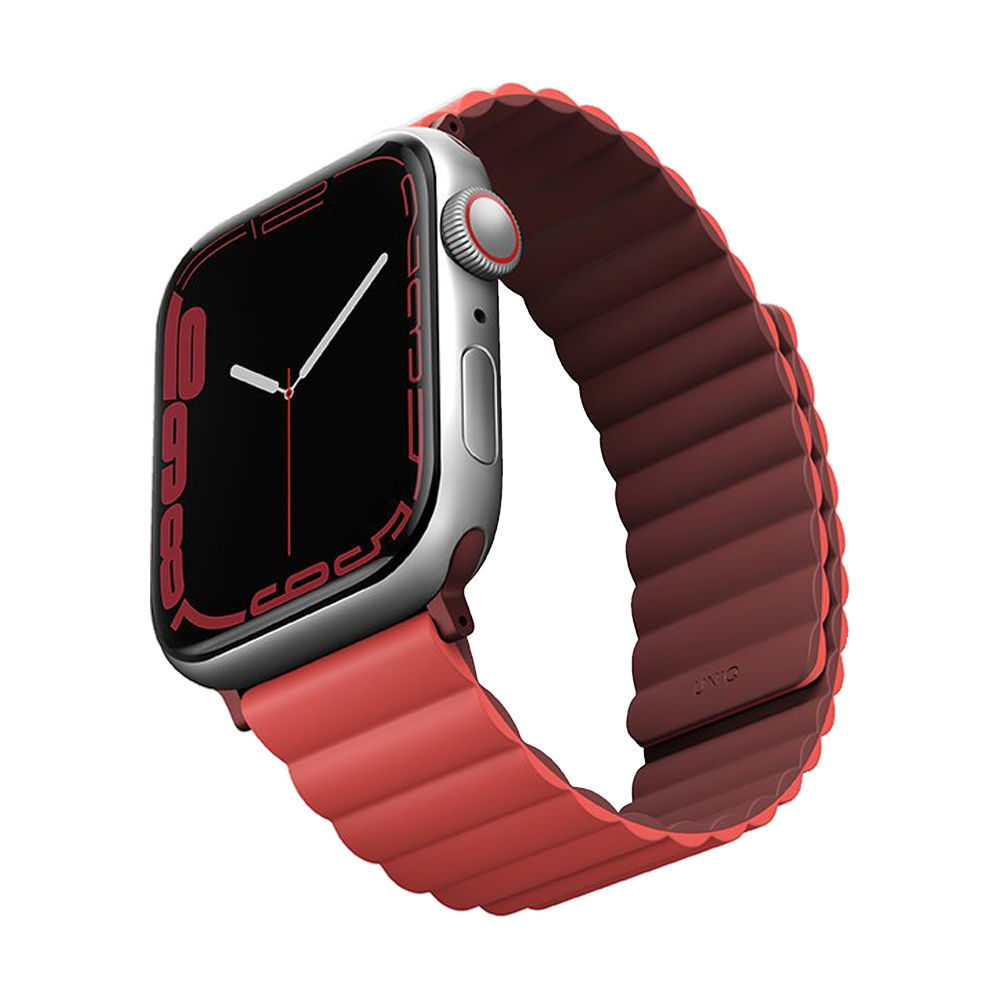 UNIQ Revix Reversible Magnetic for Apple Watch Strap 38/40/41mm Burgundy (Maroon/Coral)