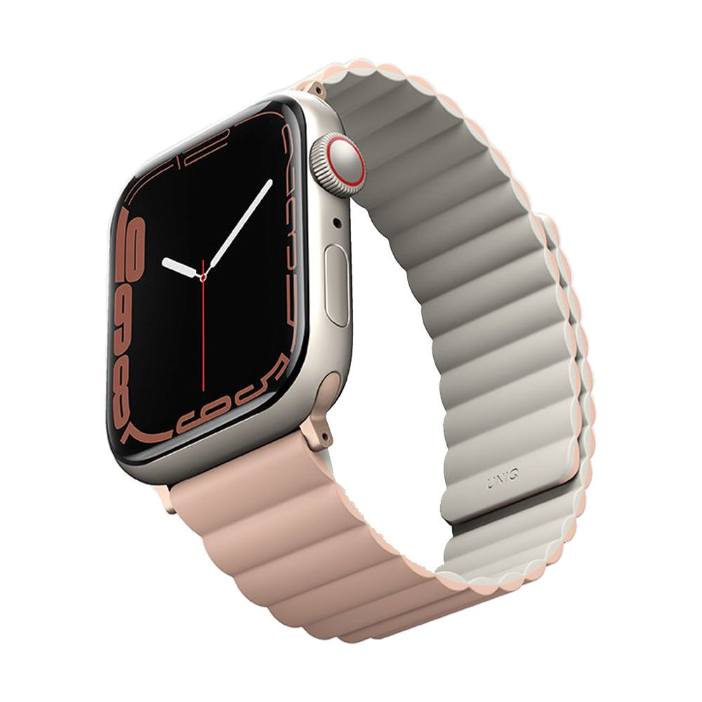 UNIQ Revix Reversible Magnetic for Apple Watch Strap 38/40/41mm Blush  (Pink/Beige)