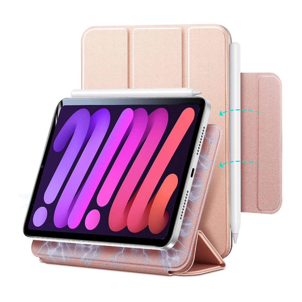 ESR Rebound Magnetic with Clasp Cover for iPad Mini 2021 (Rose Gold)