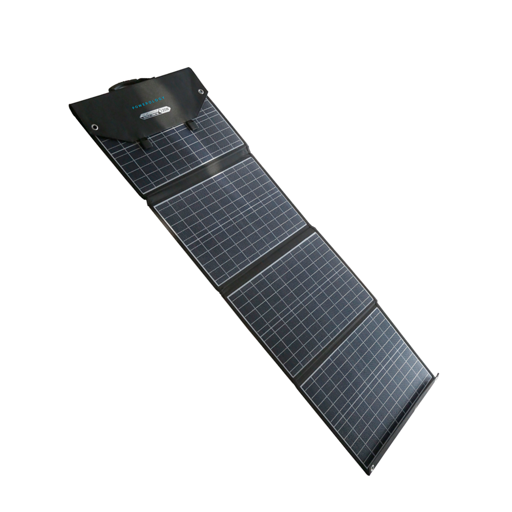 Powerology 120W Universal Folding Solar Panel (Black)