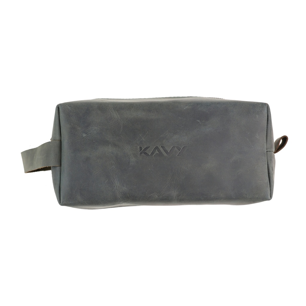 Kavy Leather Pouch Bag (Green)