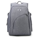 Ecosusi Travel Nappy Diaper BackPack with Changing Pad (Gray)