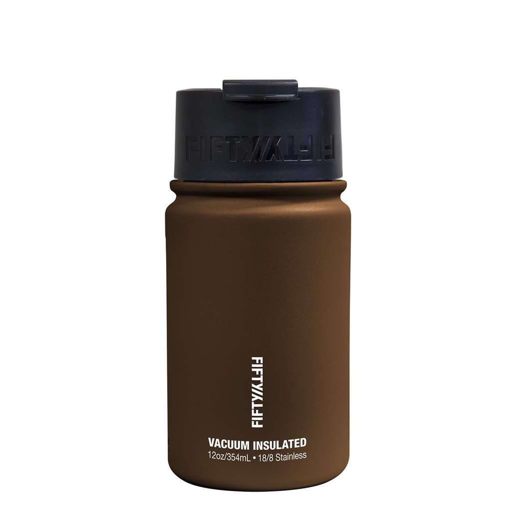 Fifty Fifty Vacuum Insulated Bottle 354ML (Mocha Brown)