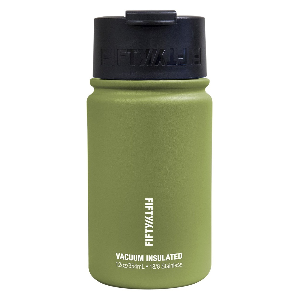 Fifty Fifty Vacuum Insulated Bottle 354ML (Olive Green)