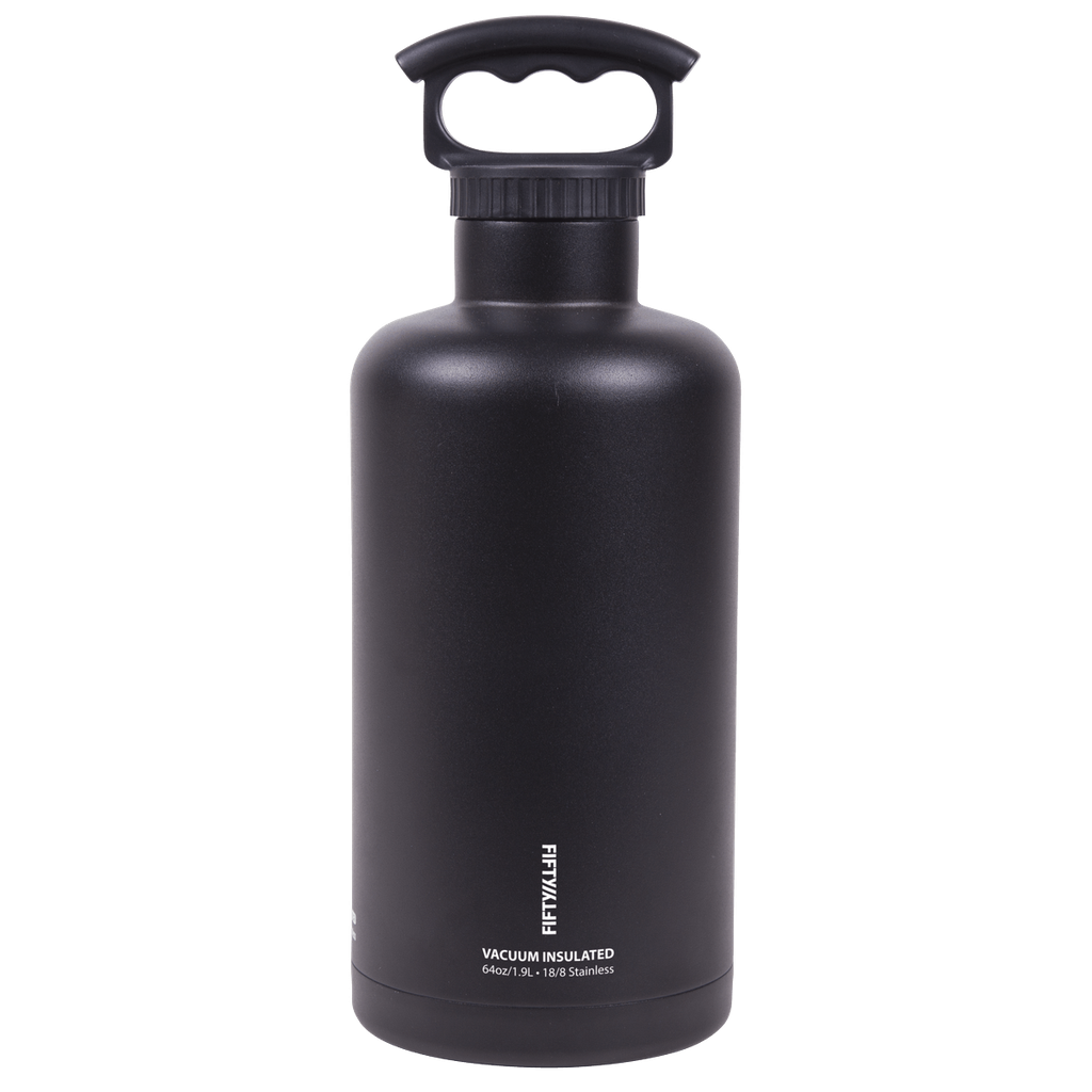 Fifty Fifty Vacuum Insulated Tank Growler 1.9L (Black)