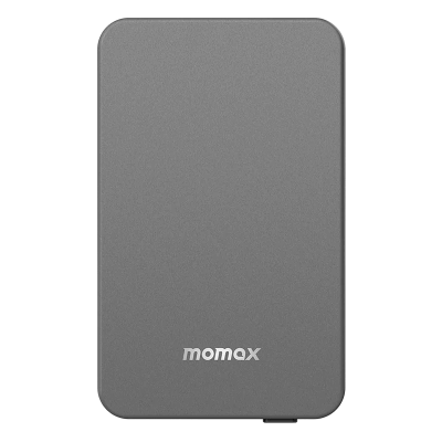 [IP107E] Momax Q.Mag Power7 Magnetic Wireless Battery Pack 10000mAh (Space Gray)