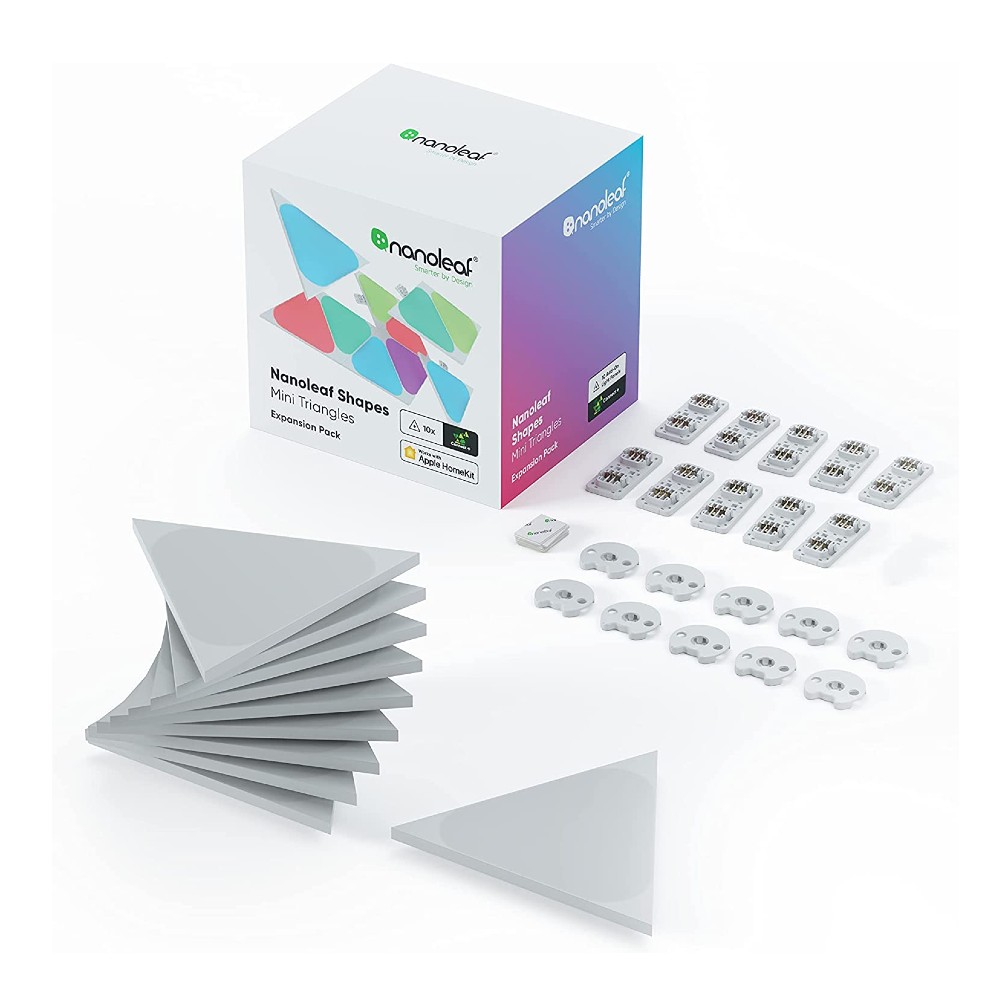 Nanoleaf Triangle Shapes Mini 10-Pack Global Panels Only (White)