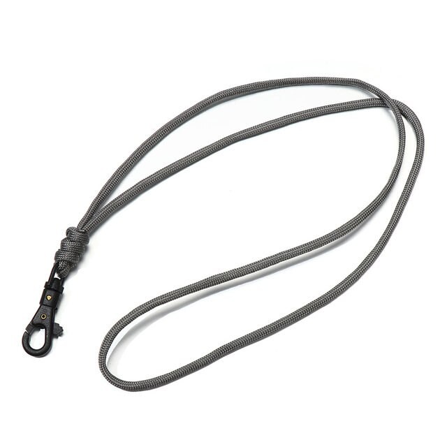 [Paracord_Keychain_Lanyard_GRY] Paracord Keychain Lanyard L (Gray)