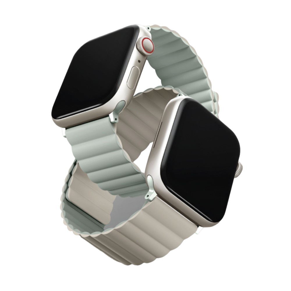UNIQ Revix Reversible Magnetic for Apple Watch Strap 42/44/45mm (Sage/Beige)