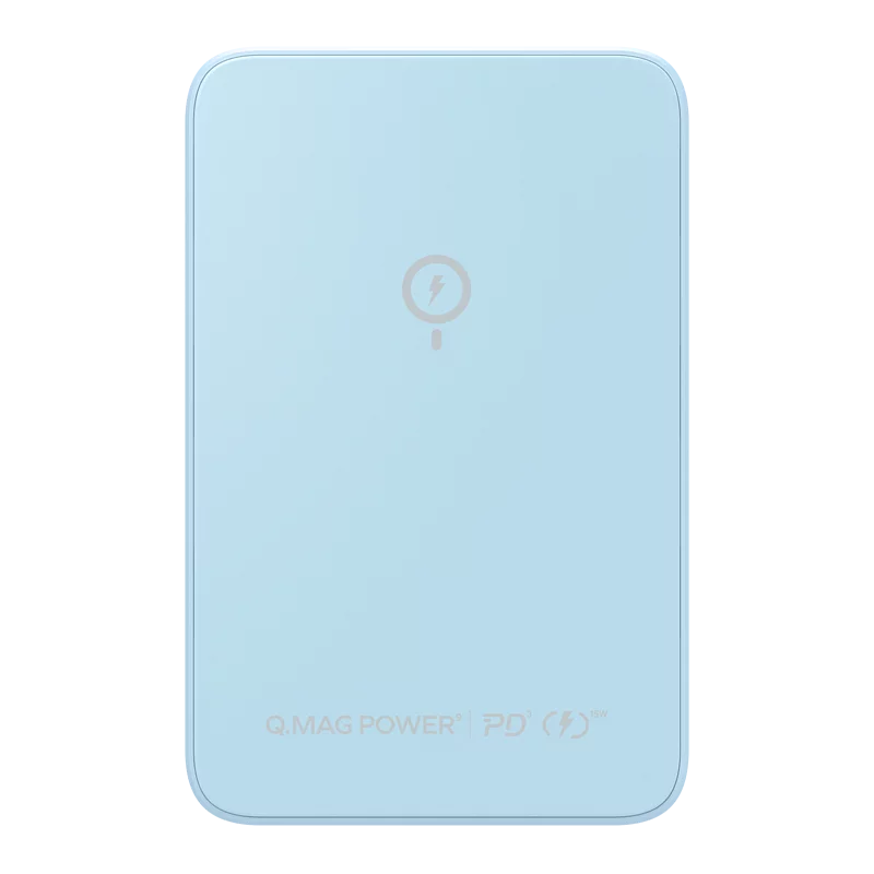 Momax Magnetic Wireless Powerbank with Stand 5000mAh (Blue)