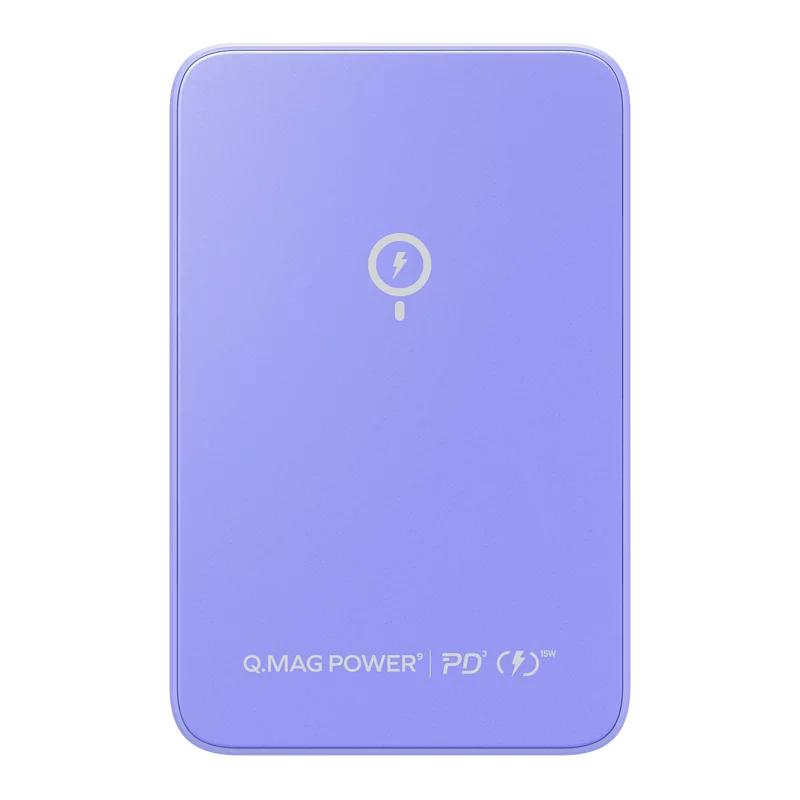 Momax Magnetic Wireless Powerbank with Stand 5000mAh (Purple)