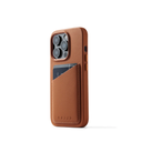 Mujjo Full Leather Wallet Case for iPhone 14 Pro (Tan)