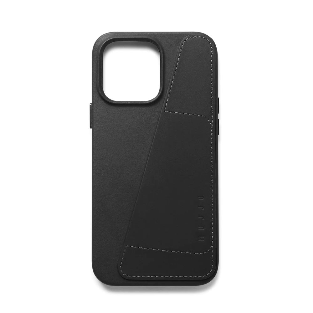 Mujjo Full Leather Wallet Case for iPhone 14 Pro Max (Black)