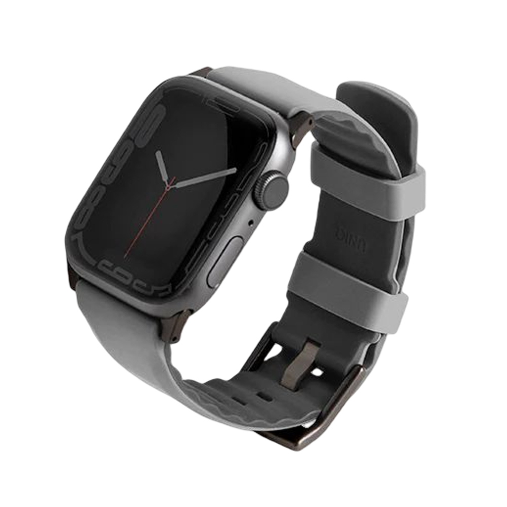 UNIQ Linus Airosoft Silicone Apple Watch Strap 41/40/38mm (Chalk Grey)