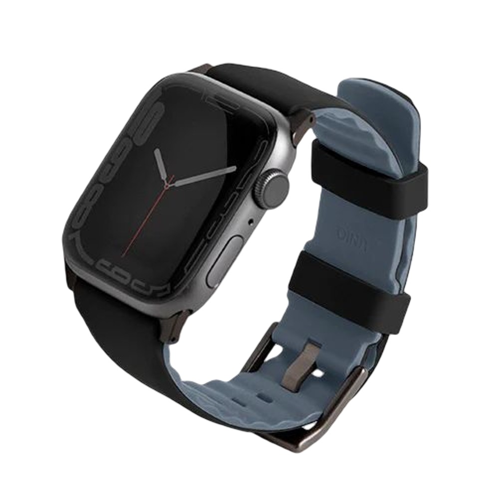 UNIQ Linus Airosoft Silicone Apple Watch Strap 41/40/38mm (Midnight Black)
